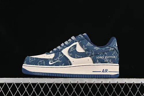 All categories Nk Air Force 1 Air Force series Nk Air Force 1 Low Air Force low-top Nike Air Force 1'07 Low LV joint blue denim Air Force 1 low-top casual sneakers ZD1988-001